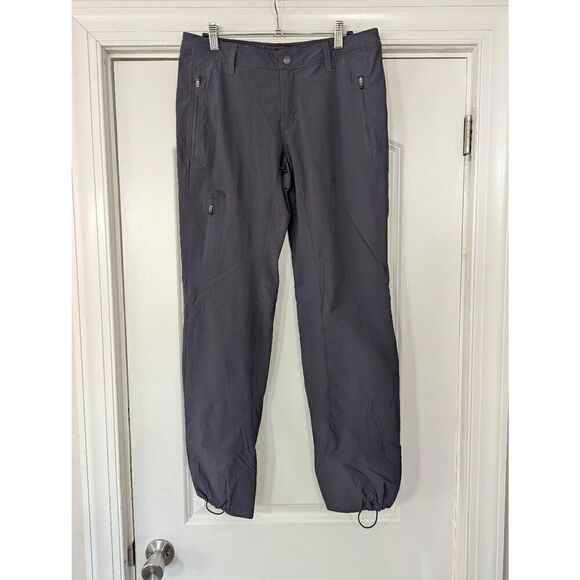 REI Pants women's size 6 gray cargo cinch outdoor hiking comfort jogger - Picture 1 of 7